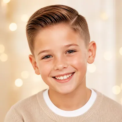 Campaign photograph illustrating Haircut for boys