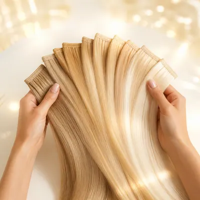 Campaign photograph illustrating Hair Extensions