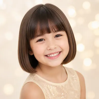 Campaign photograph illustrating Child's haircut (girls)