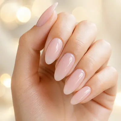 Campaign photograph illustrating Hard gel manicure