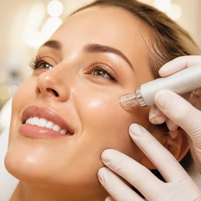 Campaign photograph illustrating Facial — microdermabrasion