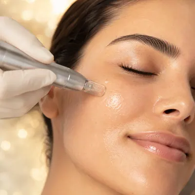 Campaign photograph illustrating Microneedling
