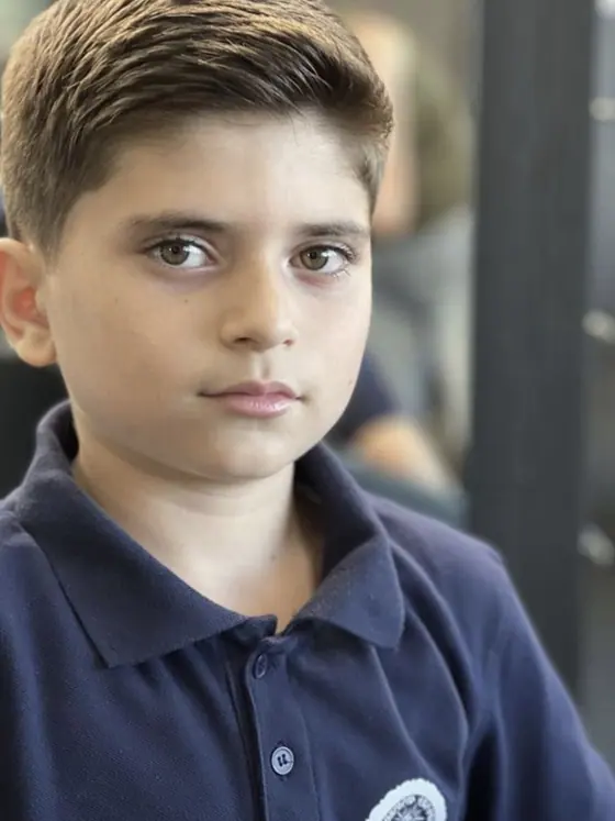 Boy's haircut, clean tapered sides